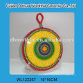 Promotion fruite figure ceramic pot holders with lifting rope